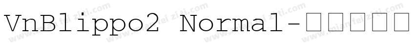 VnBlippo2 Normal字体转换